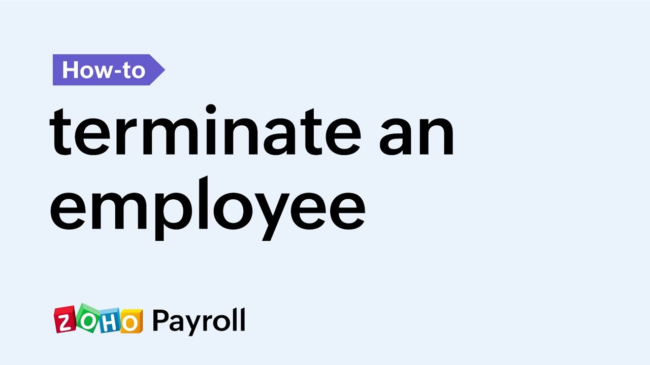 Managing the Employee Exit Process - Zoho Payroll India Edition