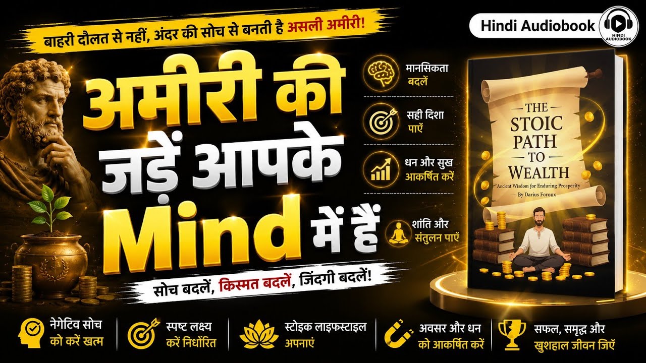 असली अमीरी कैसे पाएं | The Stoic Path to Wealth Hindi Audiobook Summary | How to Build Wealth Money