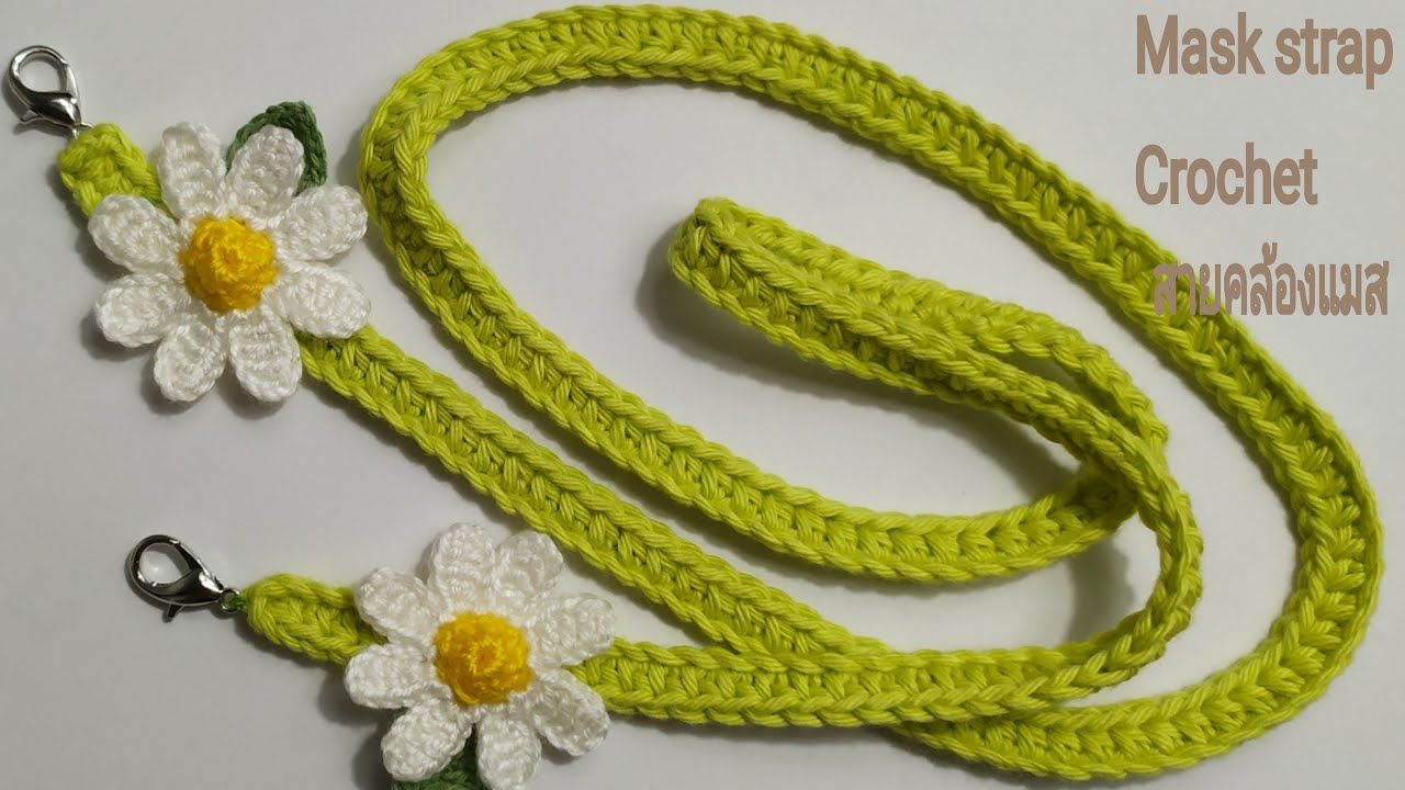 🧶Mask strap crochet😍 Easy pattern for beginner- Step by step