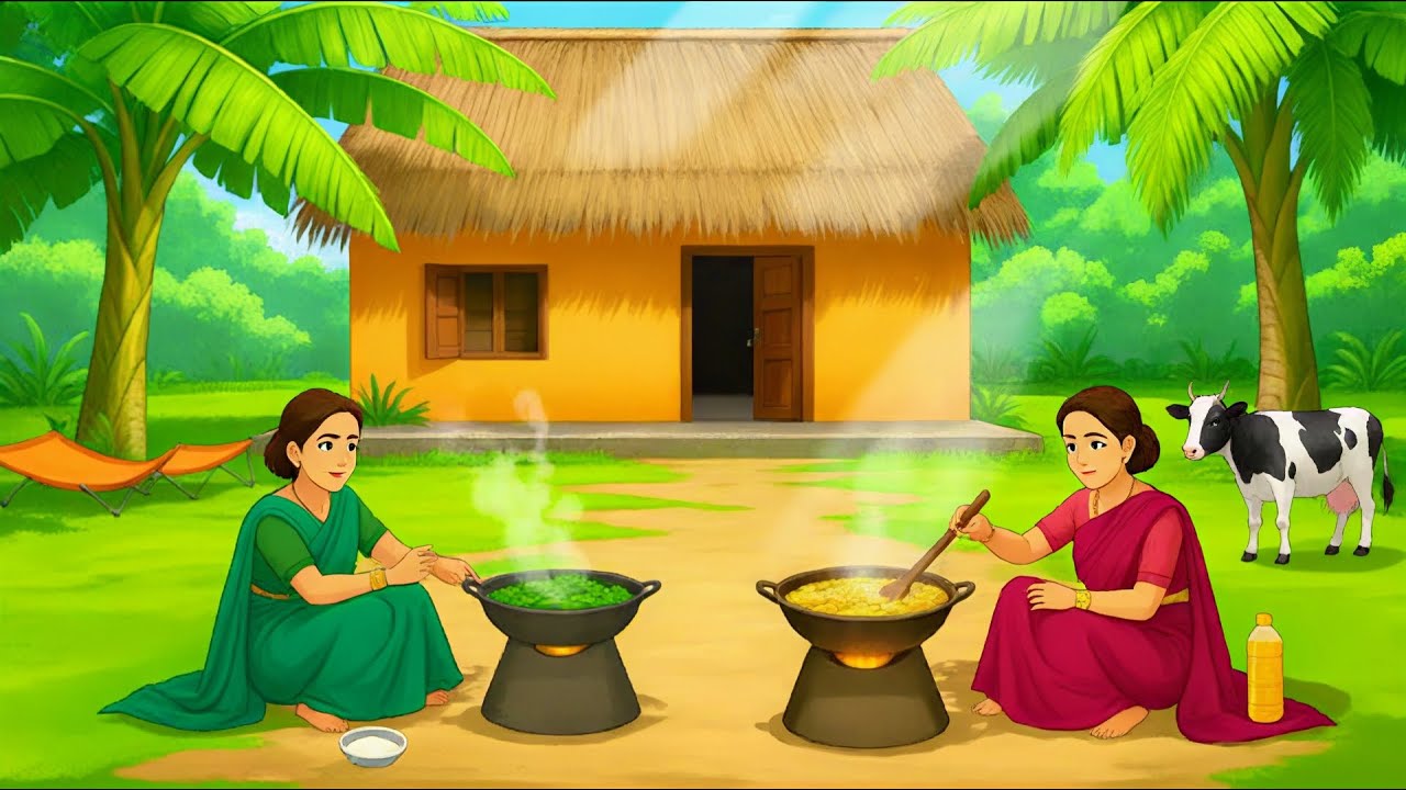 दो बहनों का ससुराल | Hindi Story | Hindi Moral Stories New | Cartoon Story | Hindi kahani |
