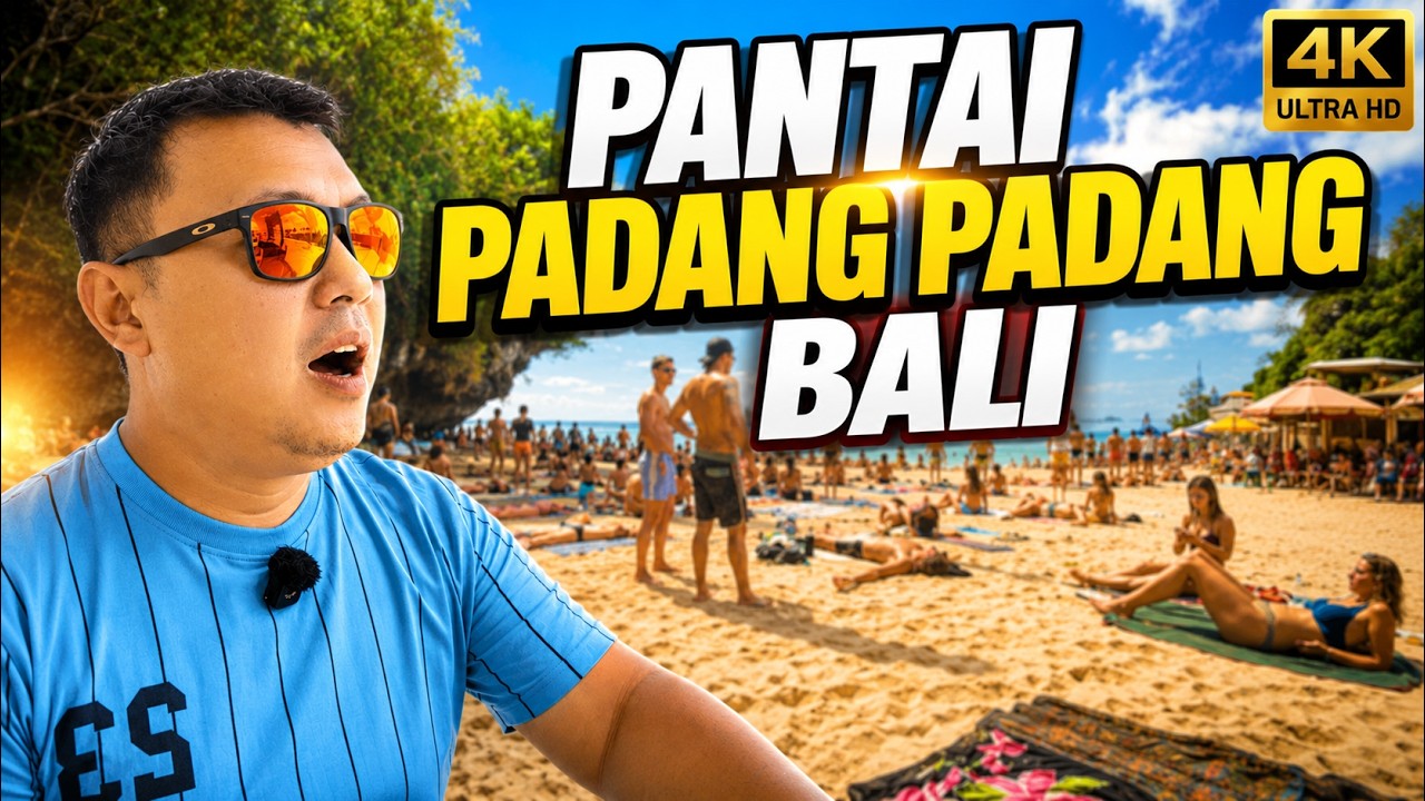 PANTAI PADANG PADANG BALI‼️ PANTAI VIRAL DI ULUWATU YANG RAMAI TURIS