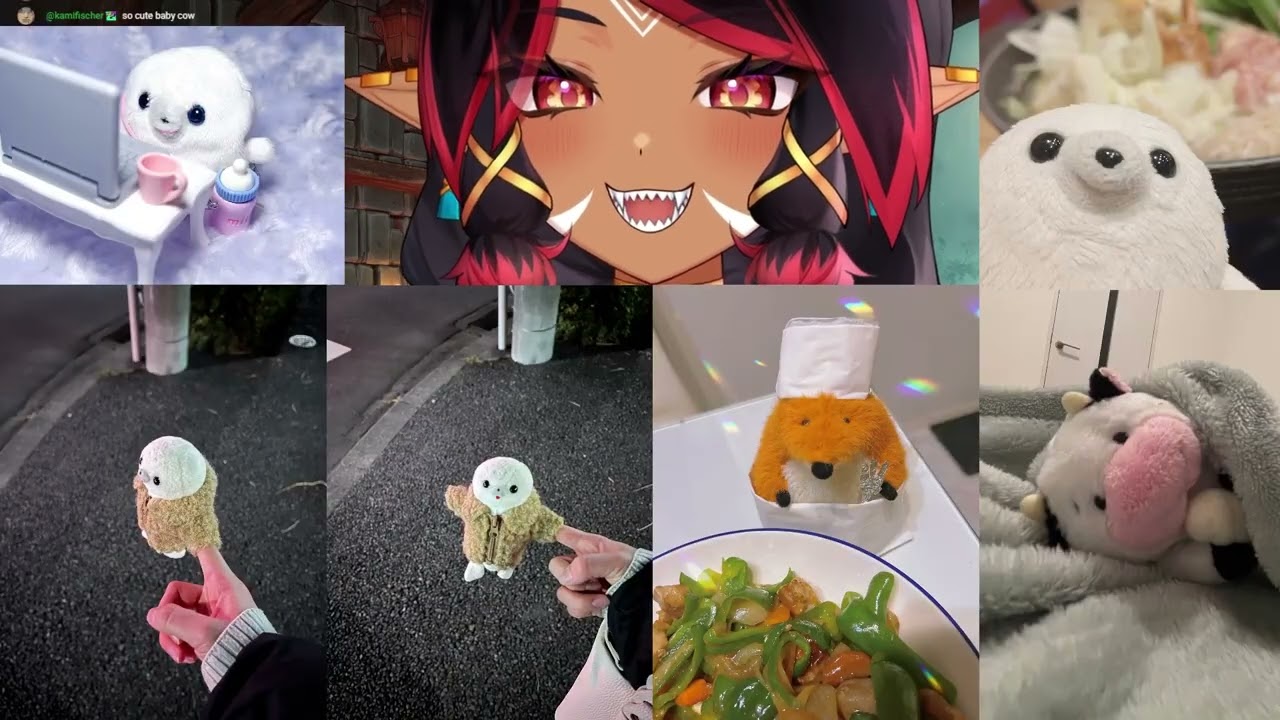 Quetzu Solscale SURROUNDED BY CUTE MARKETABLE PLUSHIES (VAllure highlights / VTuber clips)