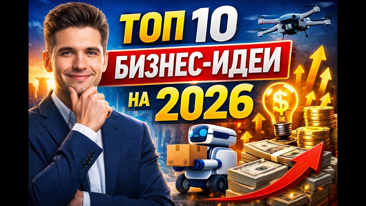 ТОП бизнес-идей на 2026 год | Малый бизнес с минимальными вложениями