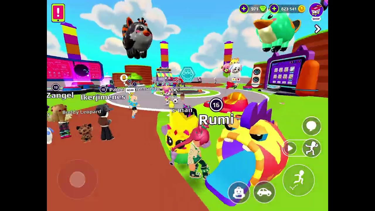 Playing the new update and trading pets 