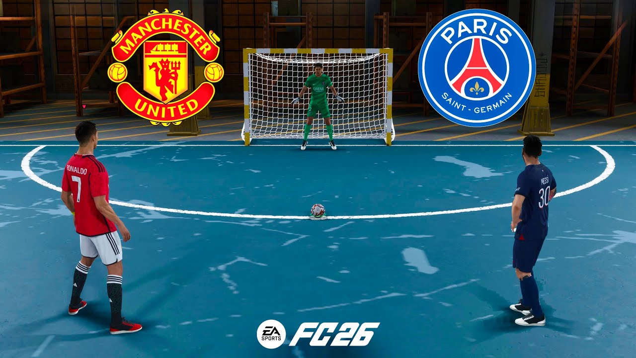 FC 26 VOLTA FOOTBALL | RONALDO MESSI NEYMAR MBAPPE HAALAND VINI JR | MAN UNITED VS PSG - PS5