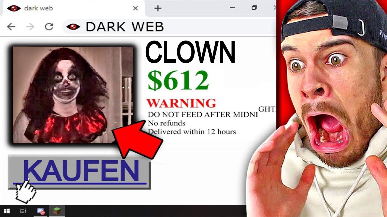 ich KAUFE HEIMLICH ein CLOWN im DARK WEB um 3 UHR Nachts.. (er kommt wirklich)