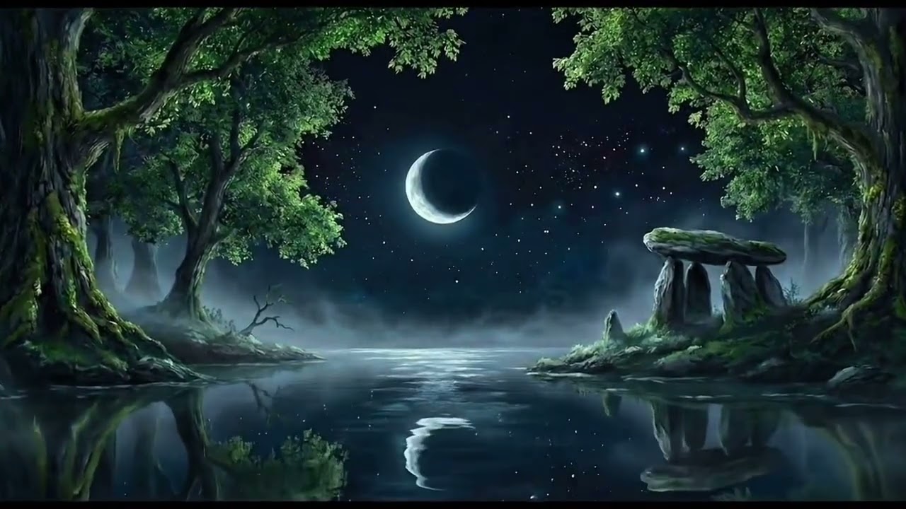 Mystical Moonlight 🌙 : 528Hz Deep Sleep Music | Astral Projection & Lucid Dreaming (Binaural Beats)