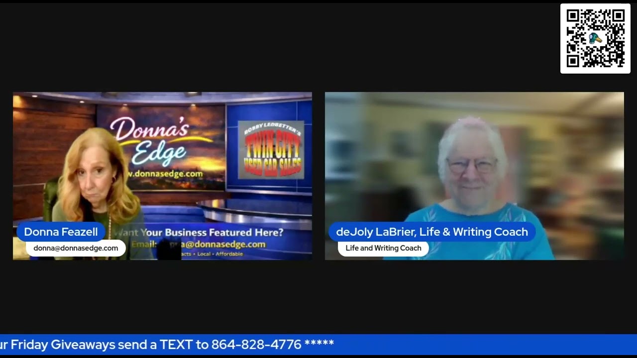 DeJoly LaBrier, Life & Writing Coach Part 2