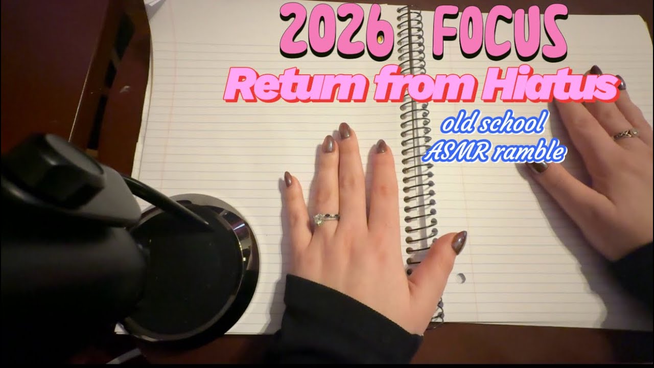 Old School ASMR 📝 2026 Resolutions | Whisper Ramble and Writing for Study and Sleep