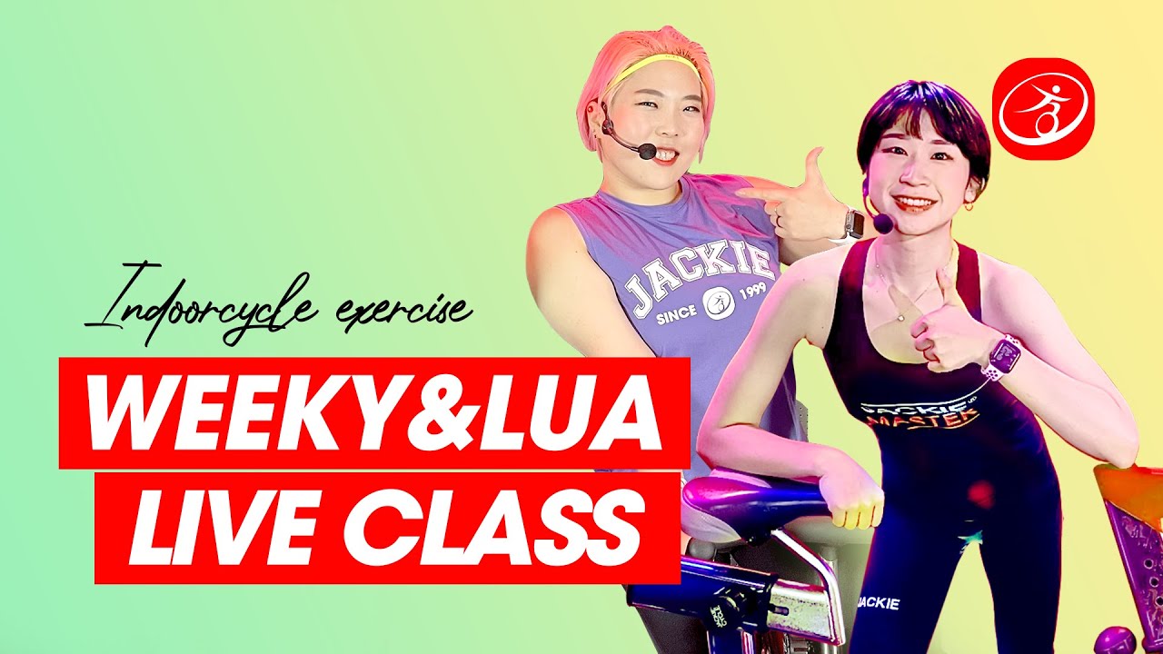 Live Cycle Class Jackie Master WEEKY&LUA 라이브 실내사이클 수업 재키마스터 위키&루아