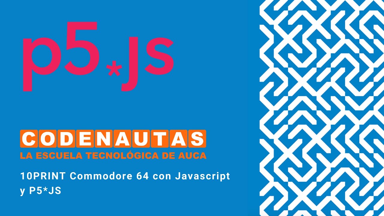 10PRINT Commodore 64 con Javascript y p5*js