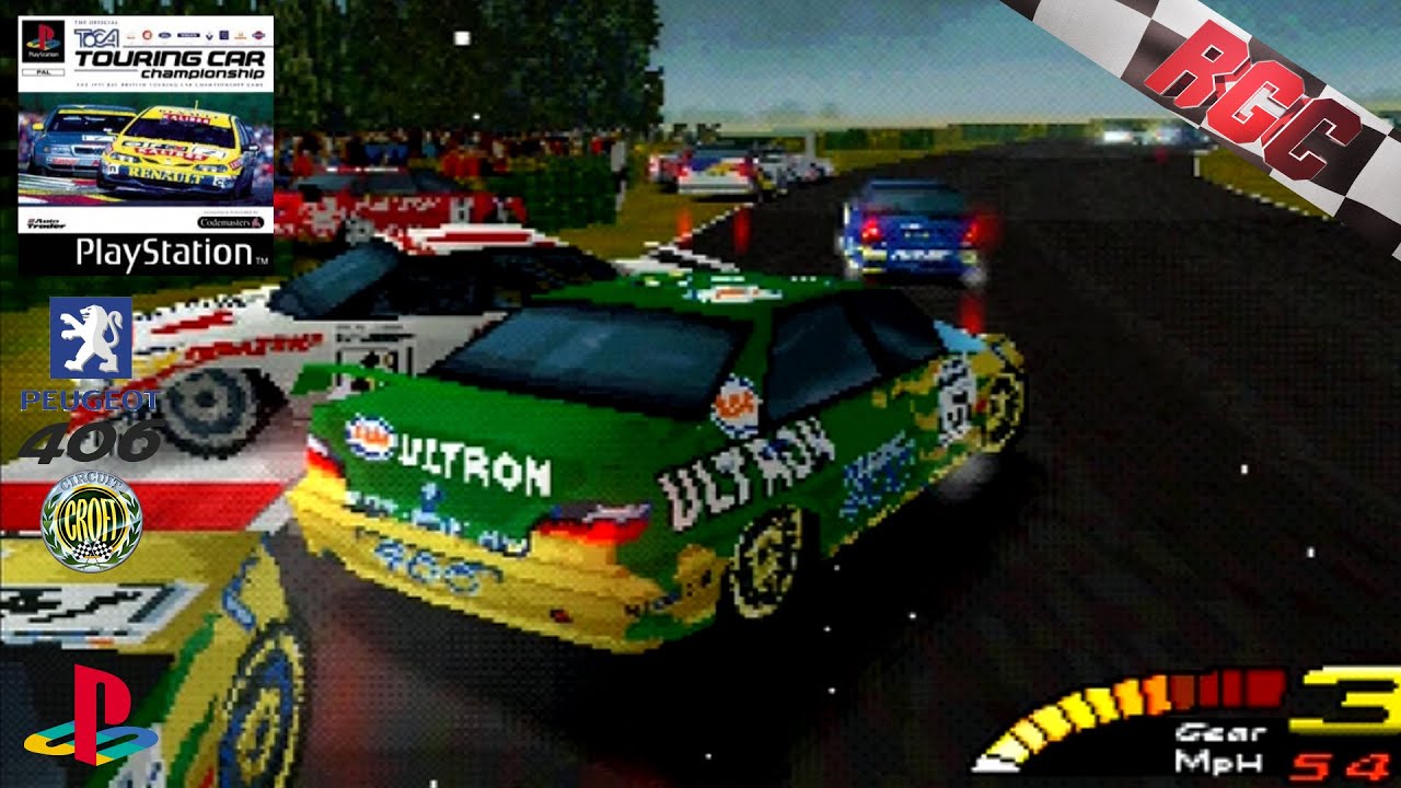 TOCA Touring Car Championship | Peugeot 406 / Tim Harvey | Croft | PlayStation/PS1/PSX HD