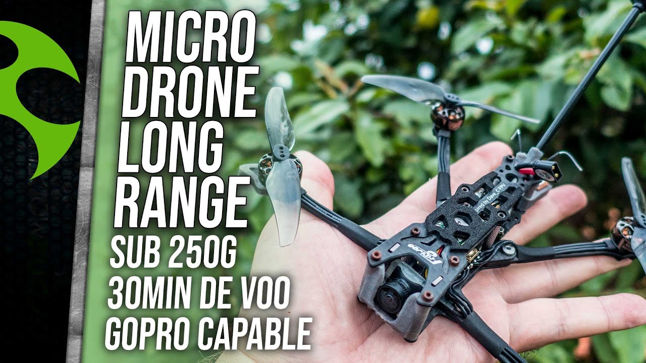 Micro drone LONG RANGE sub 250g 30min de voo (Flywoo Explorer LR4)