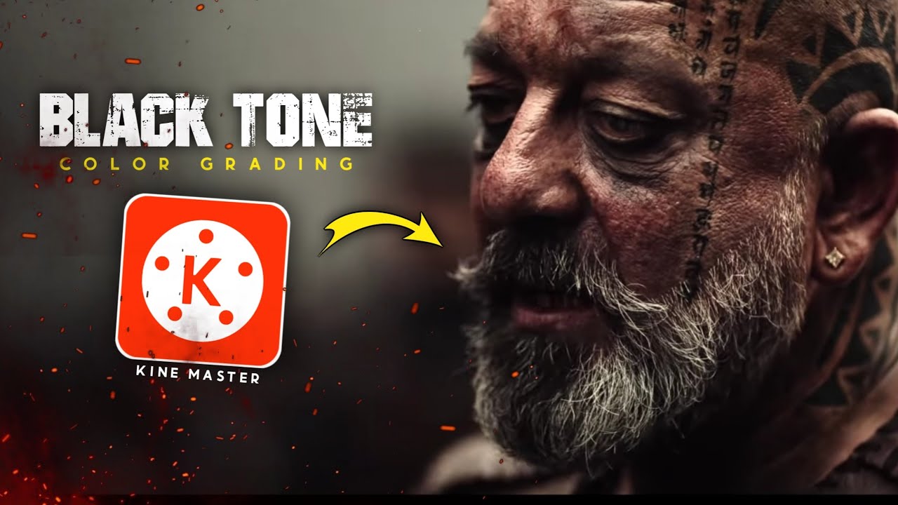 🔥Moody BLACK TONE color grading in KINEMASTER | Mobile |