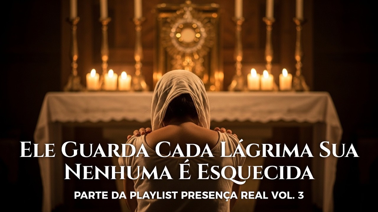 Ele Guarda Cada Lágrima Sua — Nenhuma É Esquecida 🕯️ | Adoração ao Santíssimo | Som Que Eleva