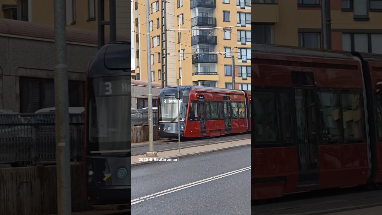 Tampereen Punainen Ratikka #shortsvideo #tram #shorts #viralvideo
