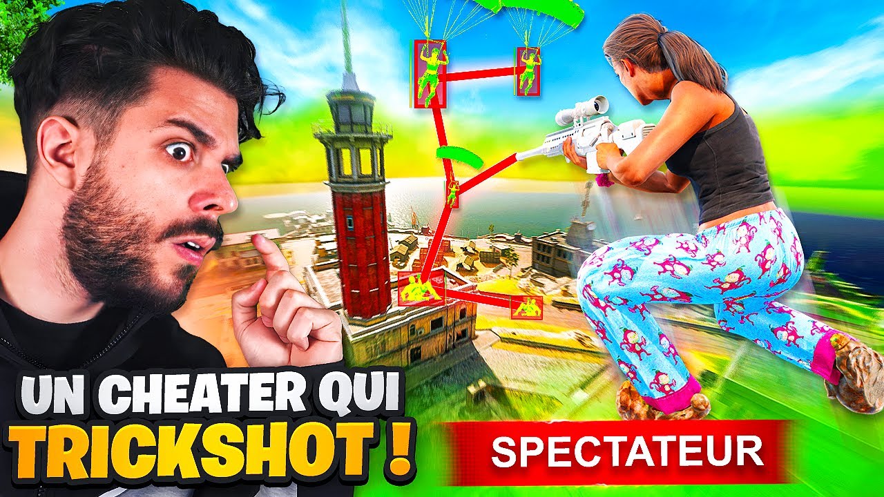 JE SPEC UN CHEATER qui TRICKSHOT LE LOBBY sur WARZONE