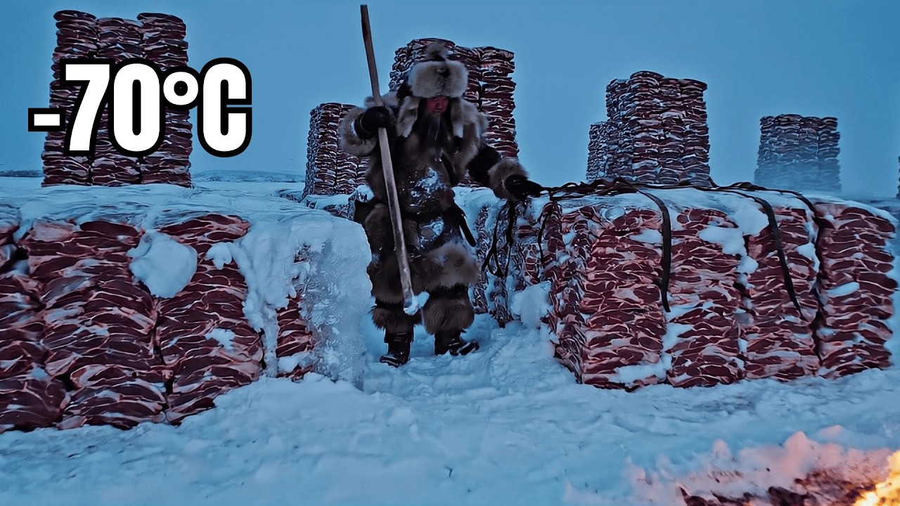 Inside the World's Natural Freezer: 5,000kg Meat at –71°C!