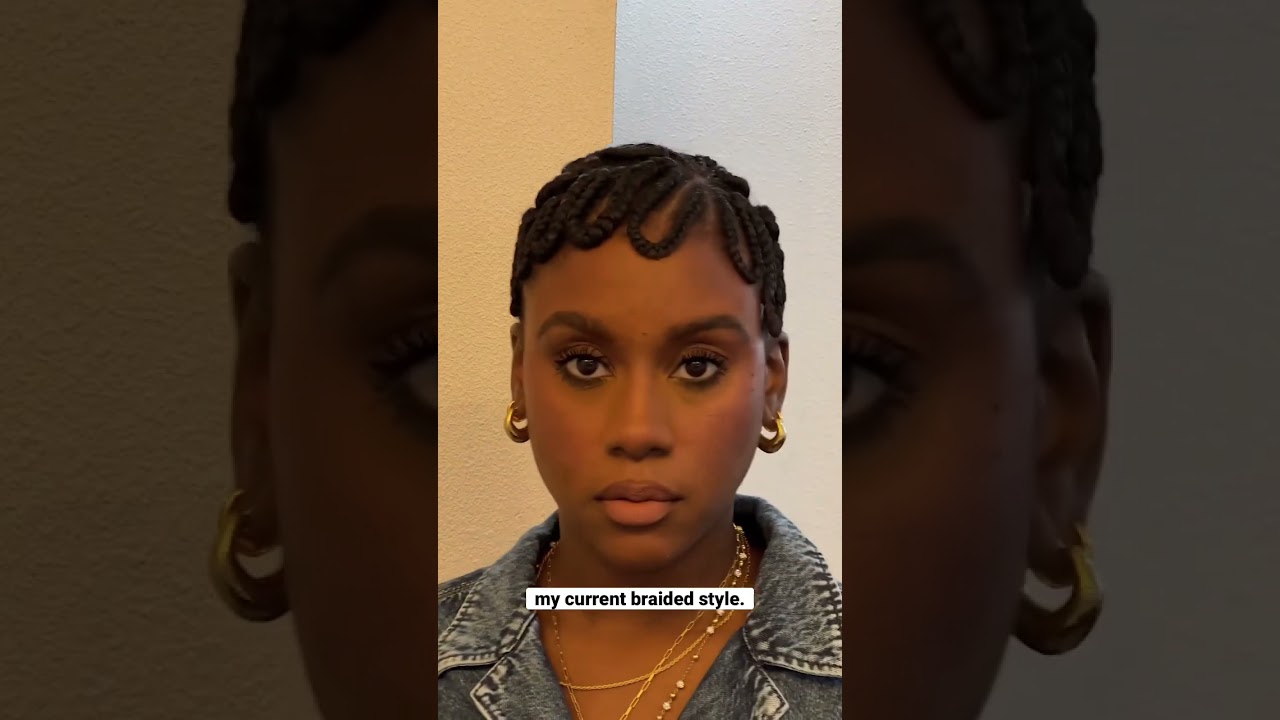 My Braided Hairstyle Up Close&hellip;.Finger Waves in Braids #braidstyles #cornrows #iknowlee