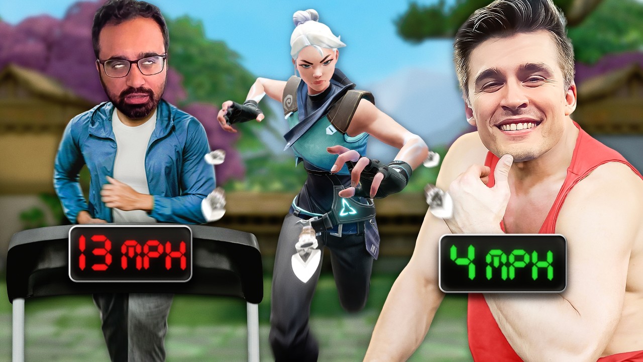 We played VALORANT on a treadmill... it was a huge mistake