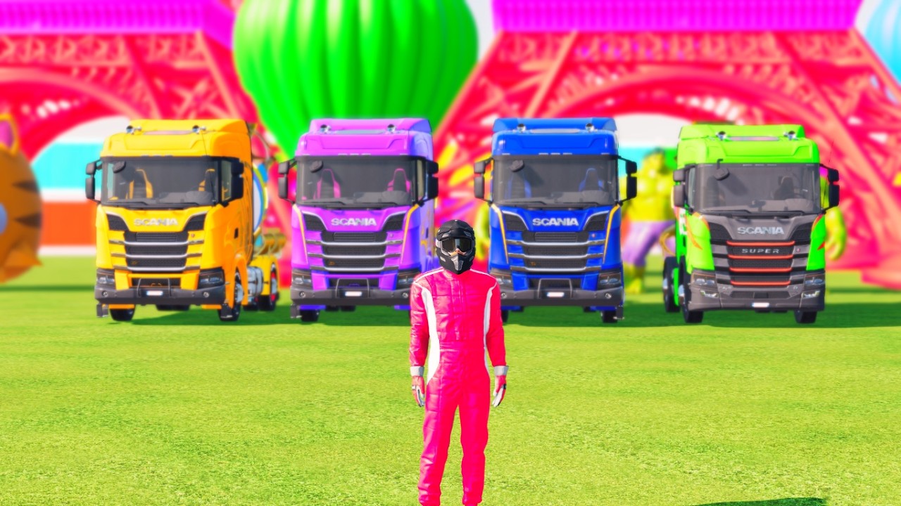 WOW AMAZING....CUTE AND COOL MIXER CAR CAN CROSS OBSTACLES EASILY FS22 #games #cute #cool #trending