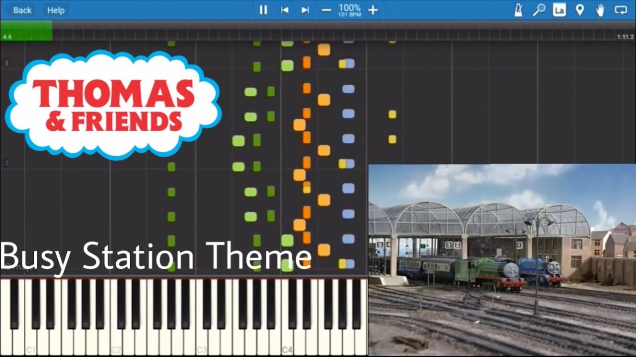 Thomas and Friends - Busy Station Theme // Synthesia