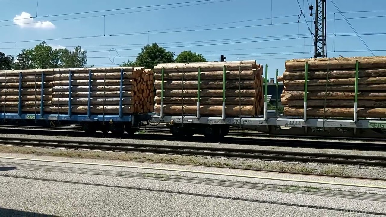 Abfahrt in Wels Hbf. Vectron 193 691 SETG 