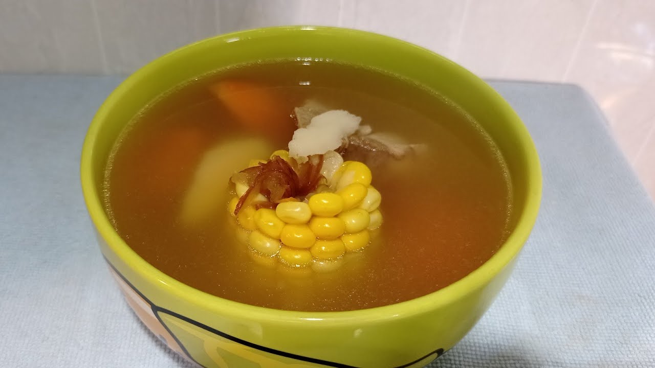 Chinese Yam, Carrot 🥕 Corn 🌽 with sweet dates and pork bone soup