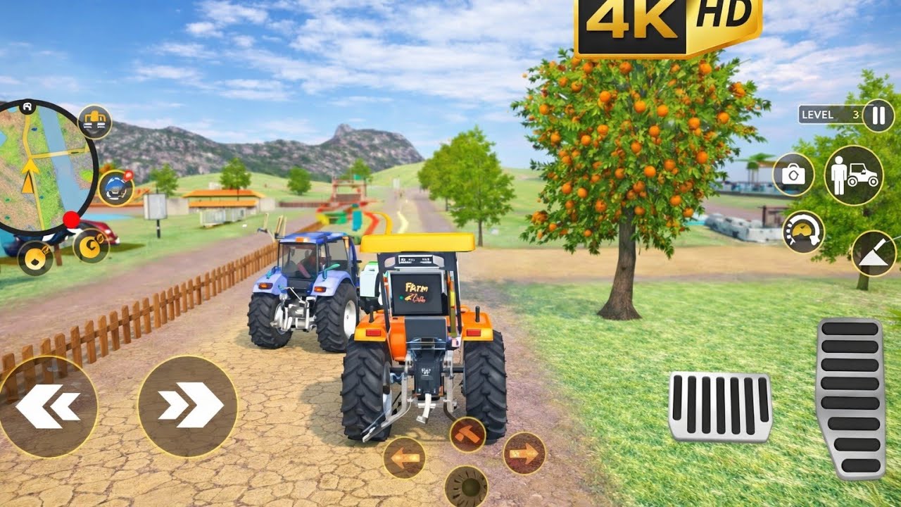 Tractor farming ki game  /tractor driving game 