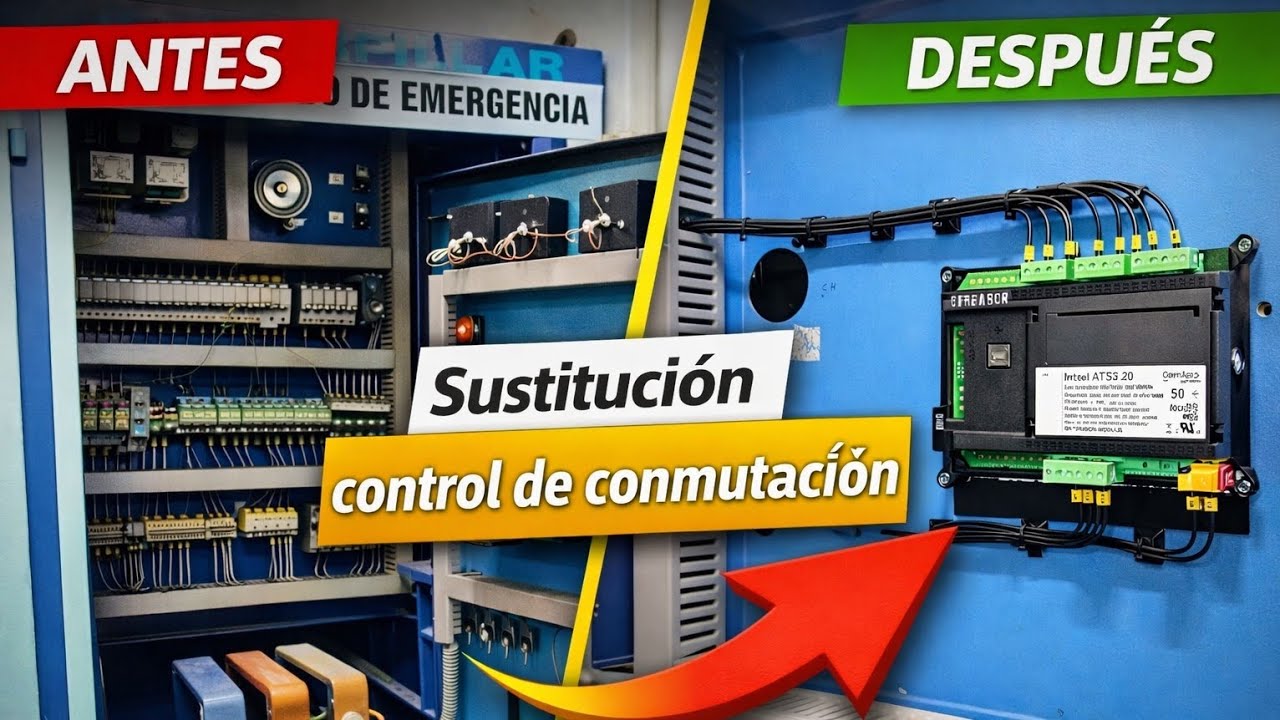 Sustitución de control de conmutación | Instalación ATS en grupo electrógeno Caterpillar