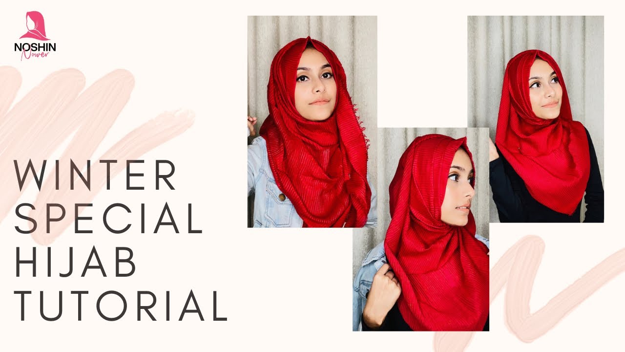 Winter Special Fluffy Hijab Tutorial || Noshin Nower 💞
