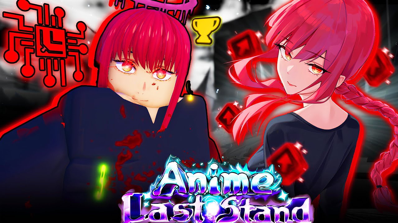 Boosted Glitched Makima Showcase in Anime Last Stand Roblox Domination Devil