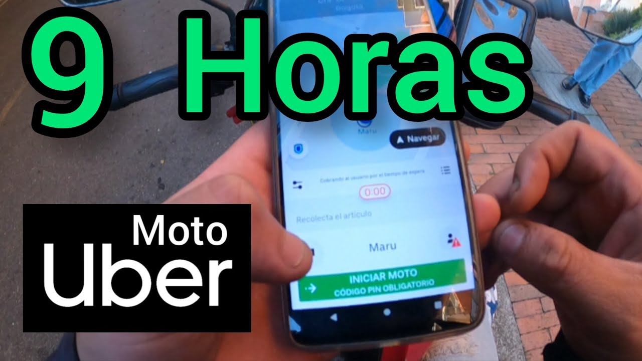 trabajė 9 horas con Uber moto Bogotá esta si es