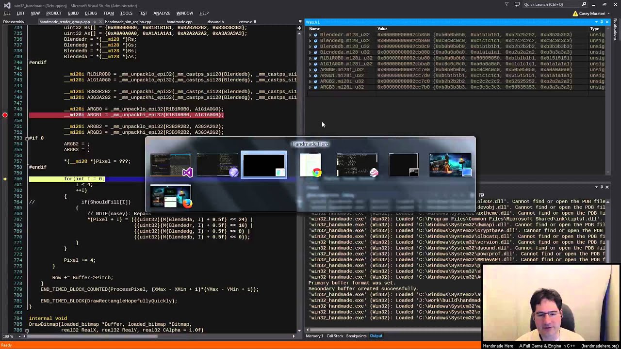 Handmade Hero Day 117 - Packing Pixels for the Framebuffer