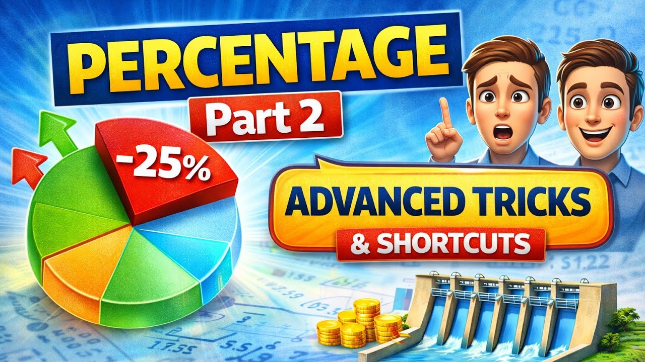 Percentage Mastery Part 2: Election & Mixture Advanced Tricks | SSC, Banking, Railway