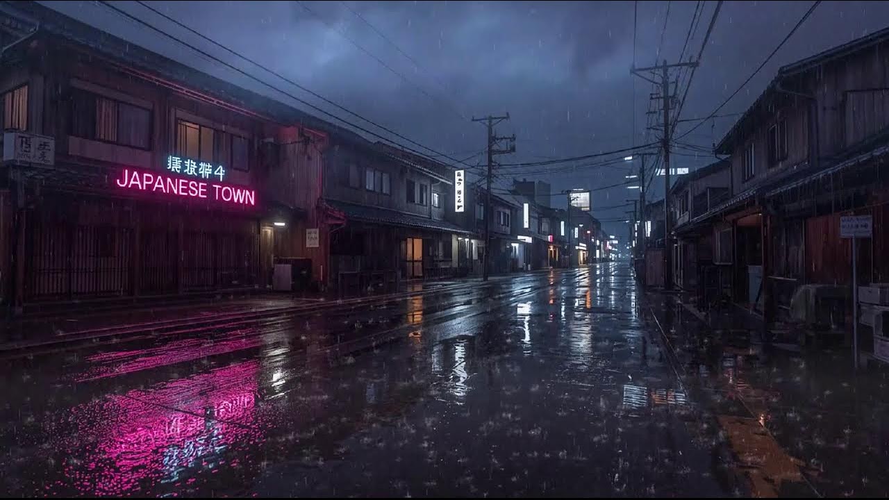Rainy Night Lofi Mix 🌙 Calm Chillhop Beats to Relax, Study & Sleep #96