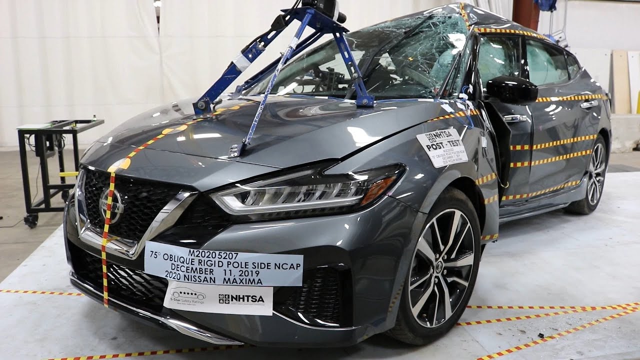 2020 Nissan Maxima Crash Tests [ALL: Front, Side, Side-Post]