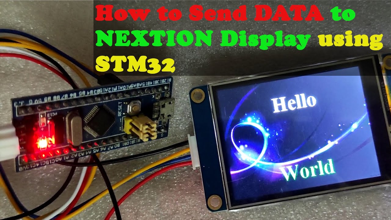 Как отправить строку на дисплей Nextion || STM32F103 || CubeIDE