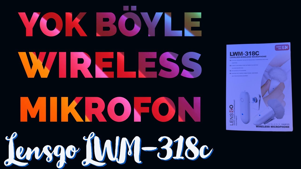 Yok b&ouml;yle mikrofon , Hem ucuz hem kaliteli | Lensgo Lwm-318c wireless mikrofon
