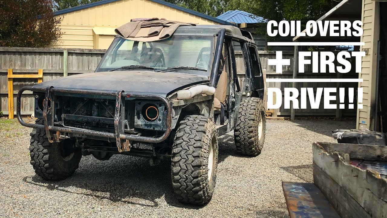 HUGE Coilovers, ASSEMBLY and FIRST DRIVE of the $100 Disco V2.0! IT RUNS!!! Building a Racetruck!!!