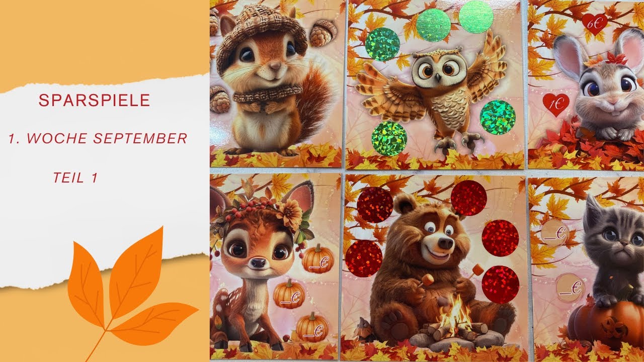 💕 September-Sparspiele | 1. Woche | Teil 1💕 Sparen mit der Umschlagmethode
