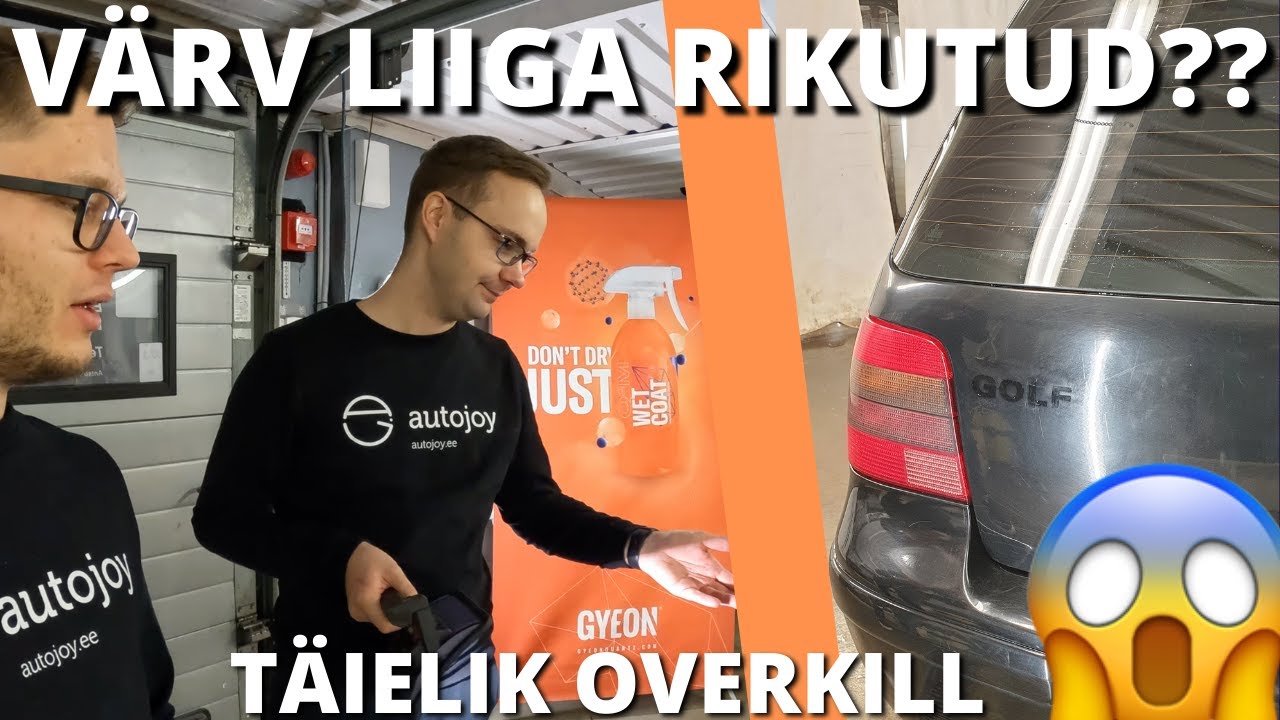 Golf 4 saab uue elu - 22 aastat vana auto poleerimine
