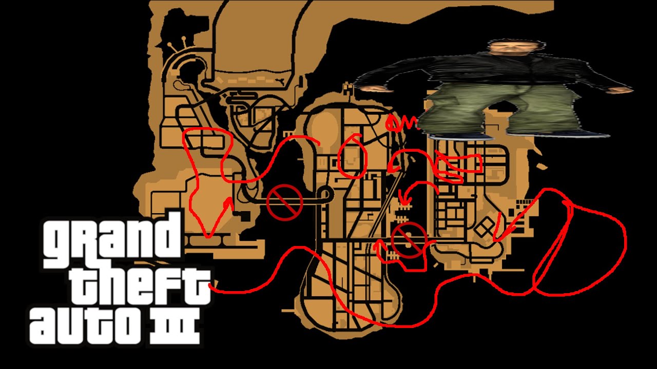 Exploring all the islands early on GTA III