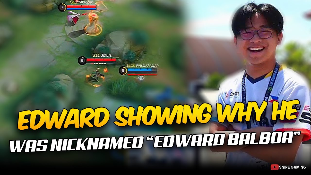 EDWARD is LIVING UP TO HIS NICKNAME 