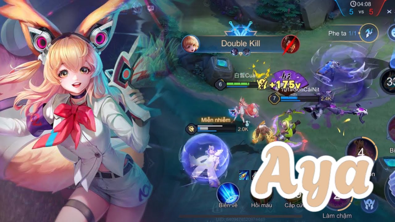 Aya và Natalya càn quét team địch gánh combat tổng | Build đồ không giày siêu mạnh #liênquânmobile