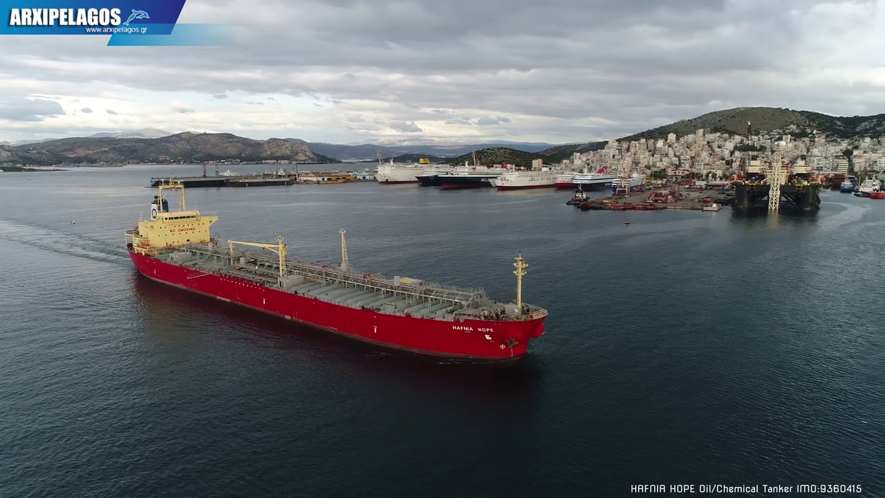HAFNIA HOPE - Chemical/Oil Products Tanker IMO 9360415 Aerial (drone) video 4K