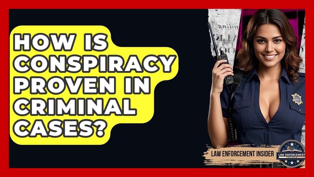 How Is Conspiracy Proven In Criminal Cases? - Law Enforcement Insider