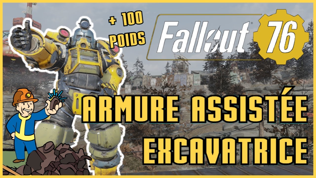 LVL 25 ! Armure Assist&eacute;e Excavatrice et le Poste &agrave; armure assist&eacute;e ! Fallout 76