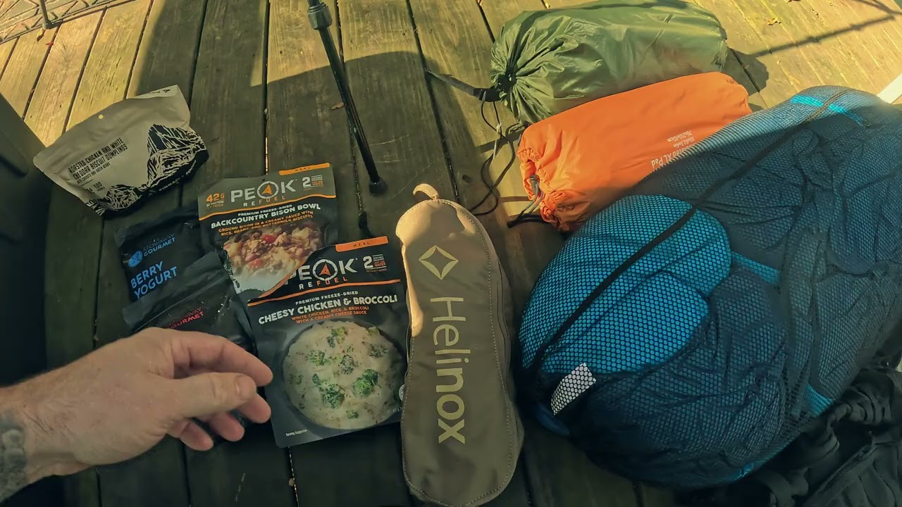 Gear for my solo backpacking trip.