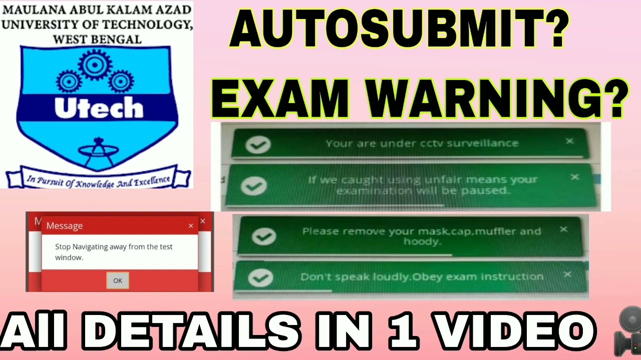 Reality of Online Exam Warning. ALL DOUBTS CLEAR. Autosubmit, Auto save or Not? MAKAUT Odd Sem exam